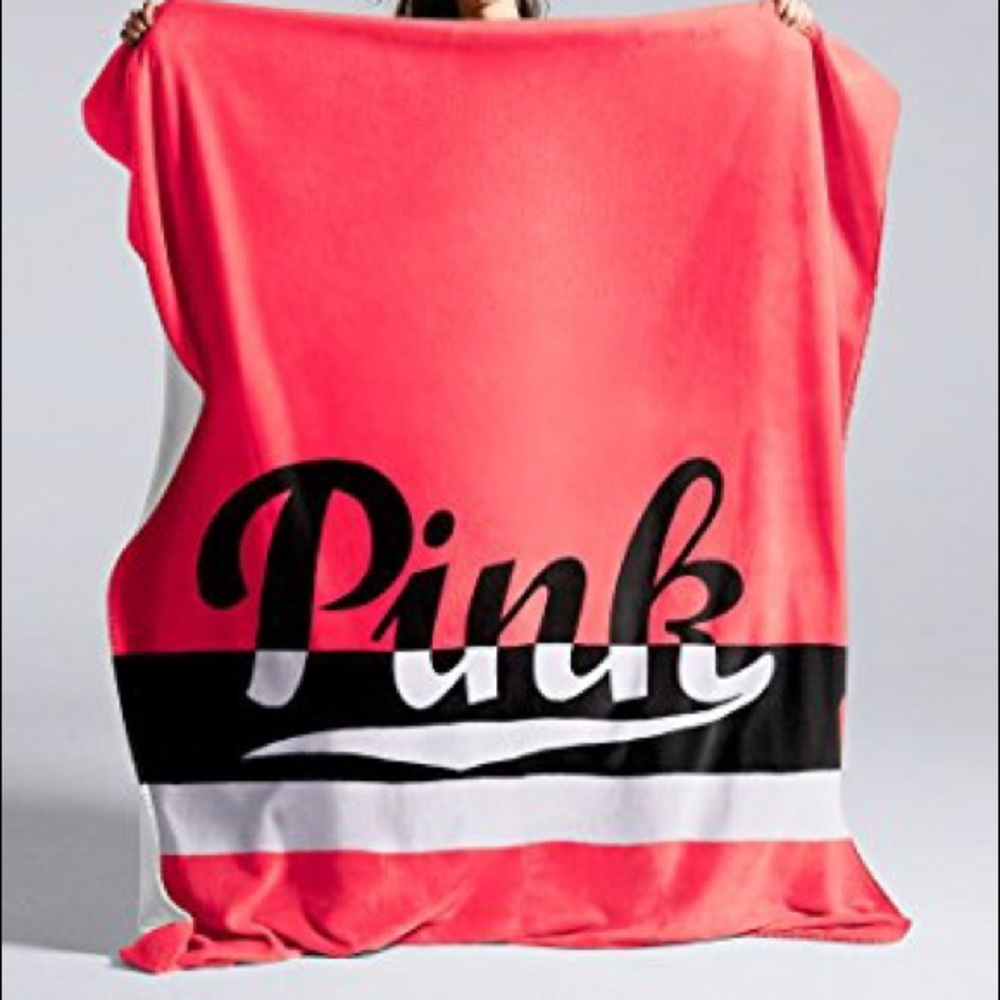 VS pink Sherpa blanket